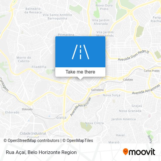 Rua Açaí map