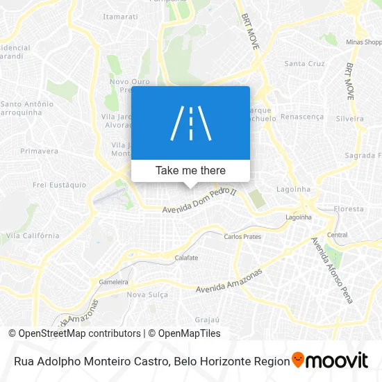 Rua Adolpho Monteiro Castro map