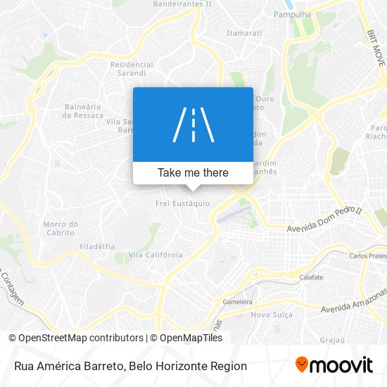 Rua América Barreto map