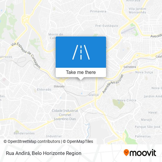 Rua Andirá map