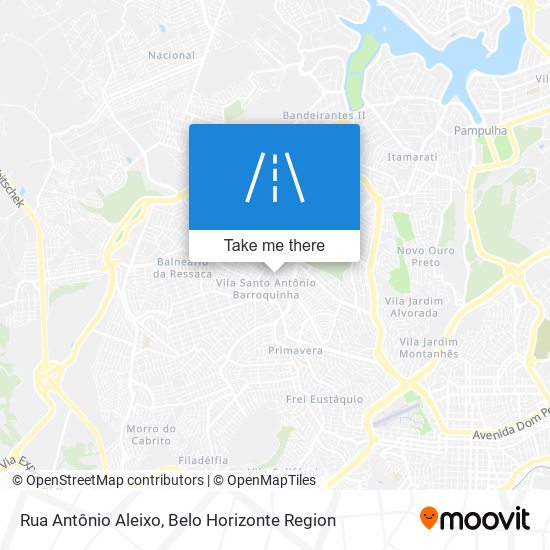 Mapa Rua Antônio Aleixo