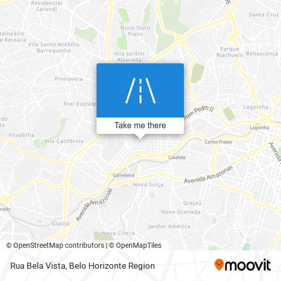 Rua Bela Vista map