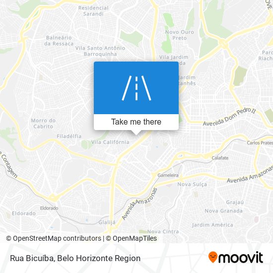 Mapa Rua Bicuíba