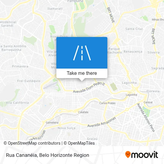 Rua Cananéia map