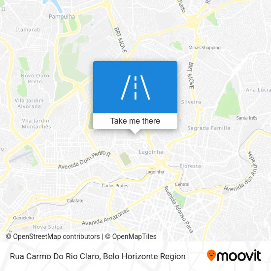 Rua Carmo Do Rio Claro map