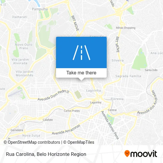 Rua Carolina map