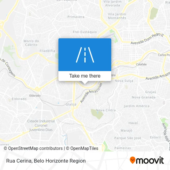 Rua Cerina map