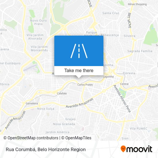 Rua Corumbá map