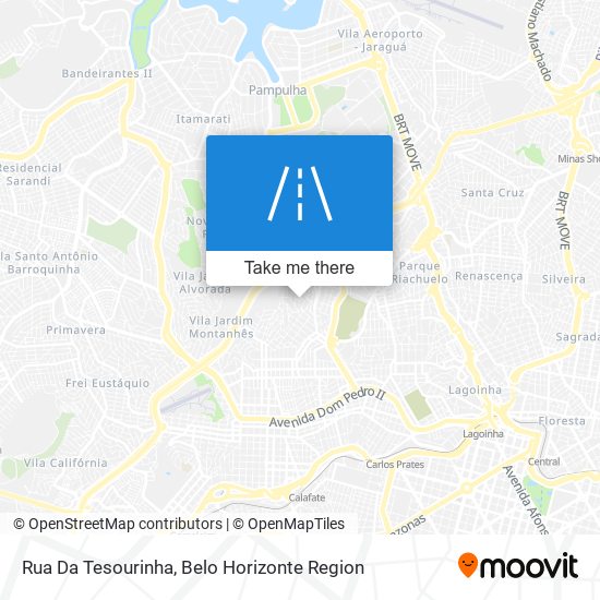 Rua Da Tesourinha map