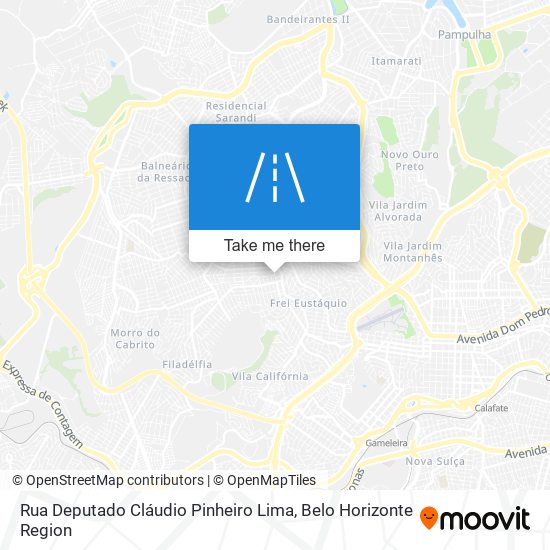 Mapa Rua Deputado Cláudio Pinheiro Lima