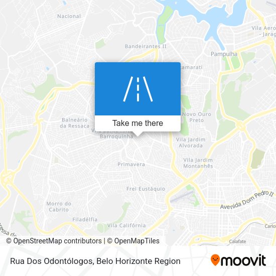Rua Dos Odontólogos map