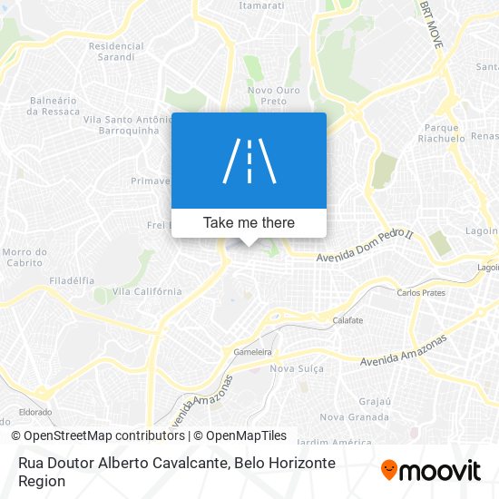 Mapa Rua Doutor Alberto Cavalcante