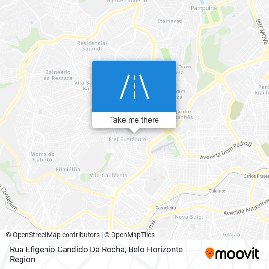 Mapa Rua Efigênio Cândido Da Rocha