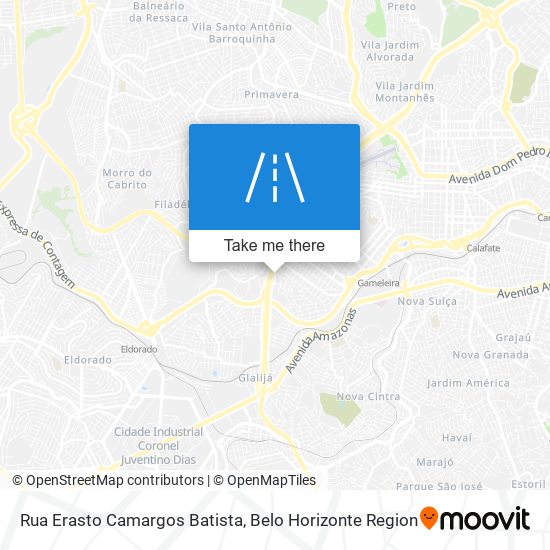 Mapa Rua Erasto Camargos Batista