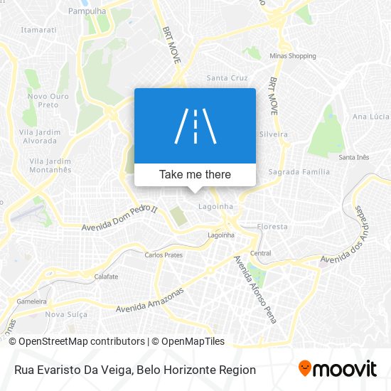 Rua Evaristo Da Veiga map