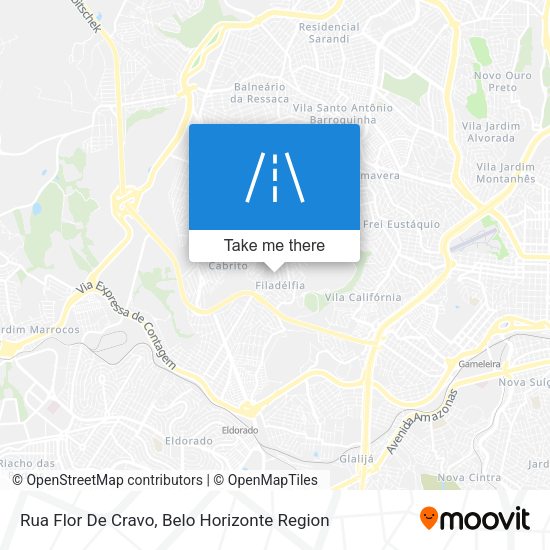 Rua Flor De Cravo map