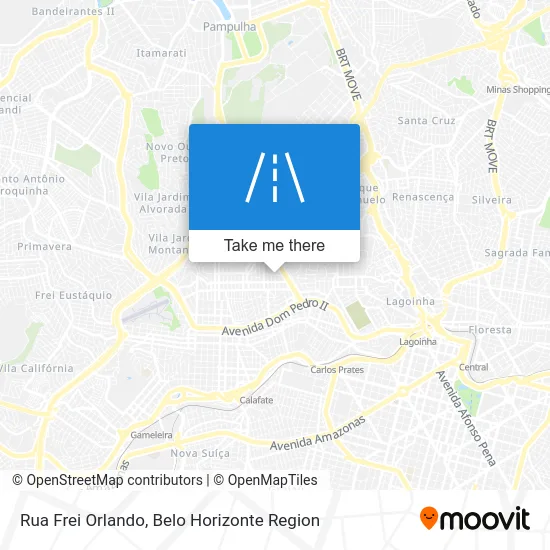 Rua Frei Orlando map