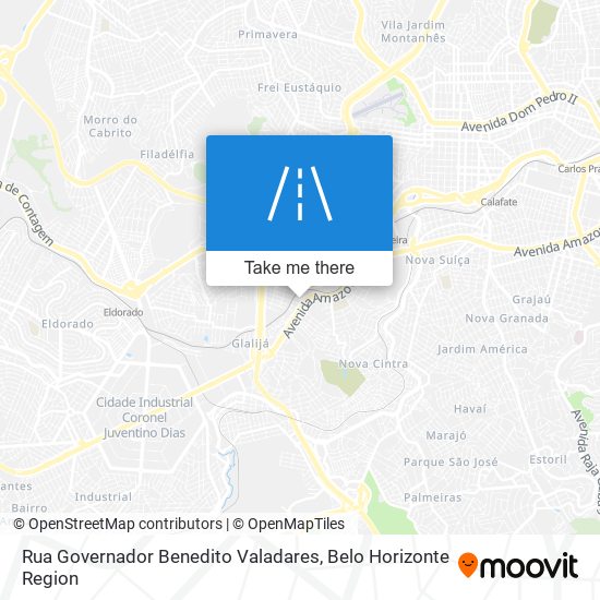 Rua Governador Benedito Valadares map