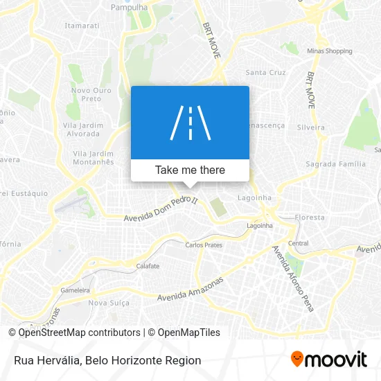 Rua Hervália map