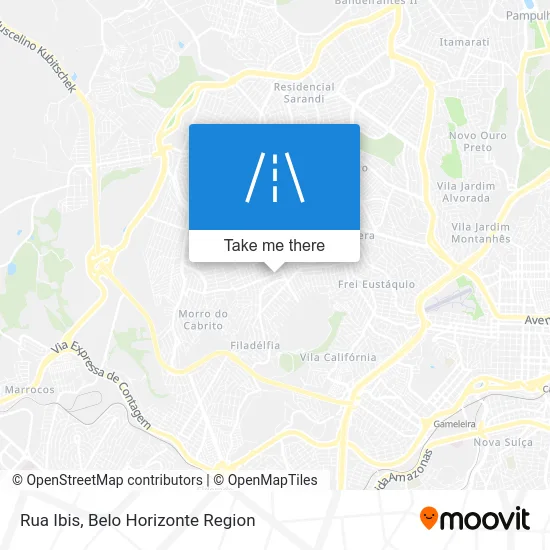 Rua Ibis map