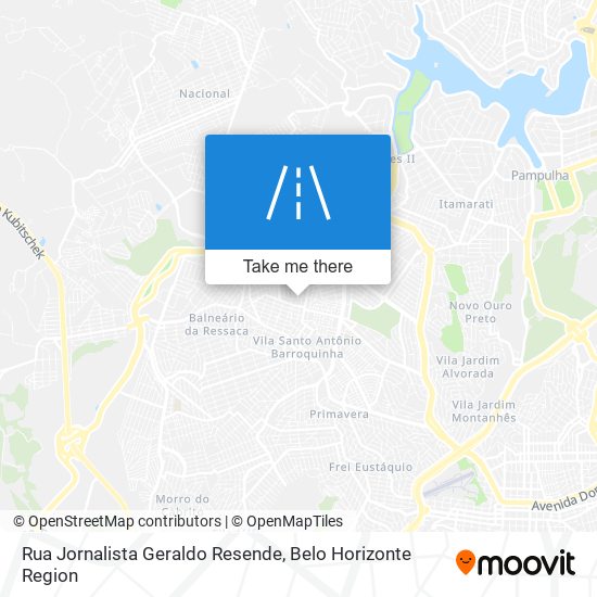 Mapa Rua Jornalista Geraldo Resende