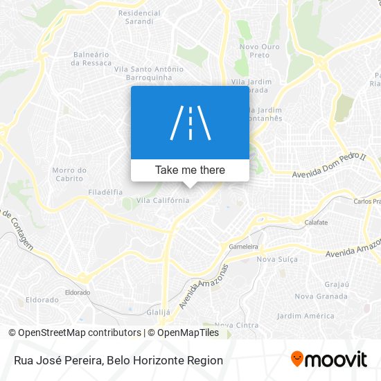 Rua José Pereira map