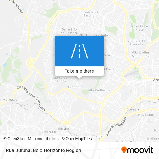 Rua Juruna map