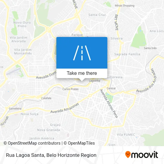 Rua Lagoa Santa map