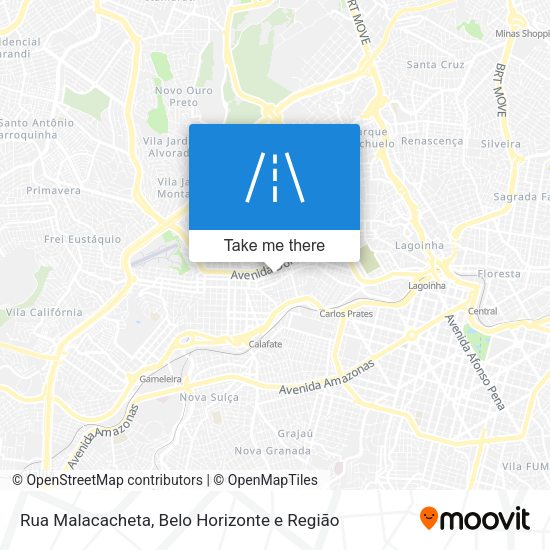 Rua Malacacheta map