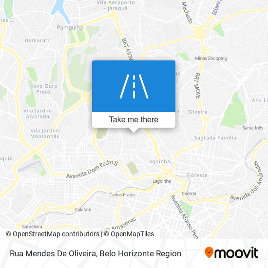 Mapa Rua Mendes De Oliveira