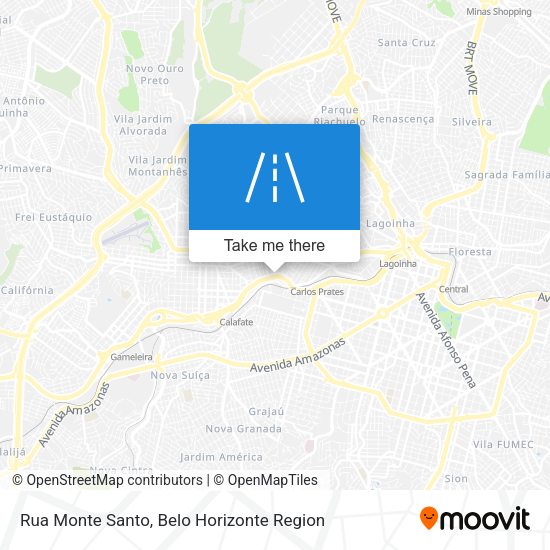 Rua Monte Santo map