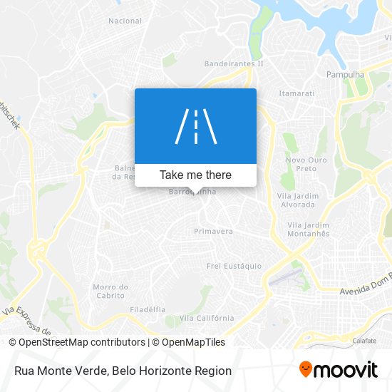 Mapa Rua Monte Verde