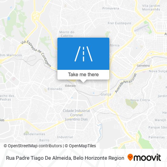 Mapa Rua Padre Tiago De Almeida