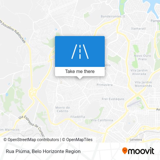 Rua Piúma map