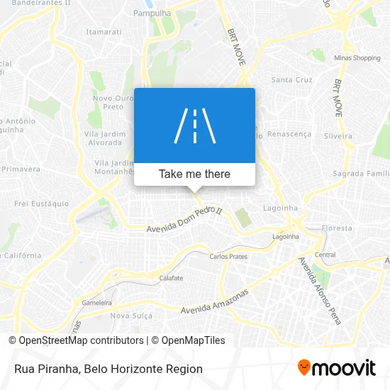 Rua Piranha map