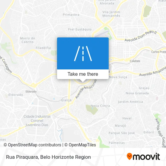 Rua Piraquara map