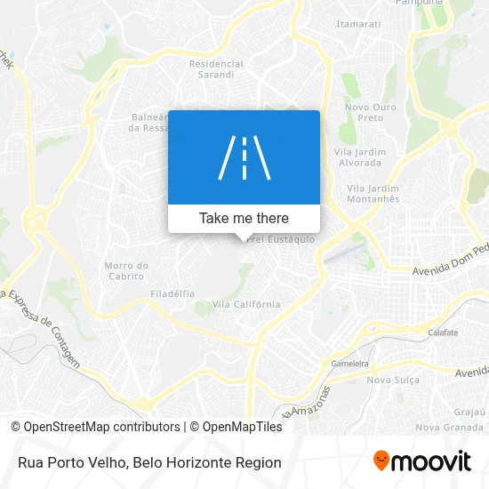 Rua Porto Velho map
