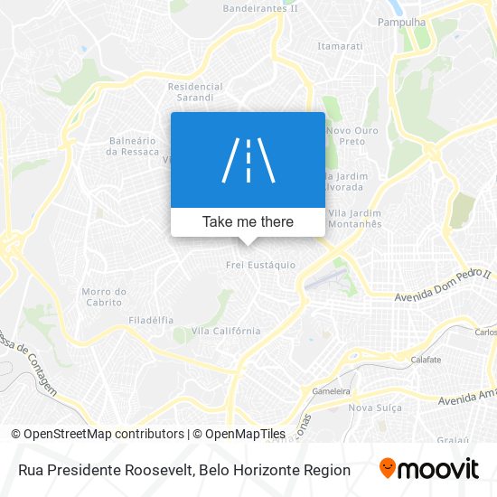 Mapa Rua Presidente Roosevelt