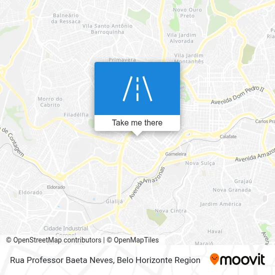 Rua Professor Baeta Neves map