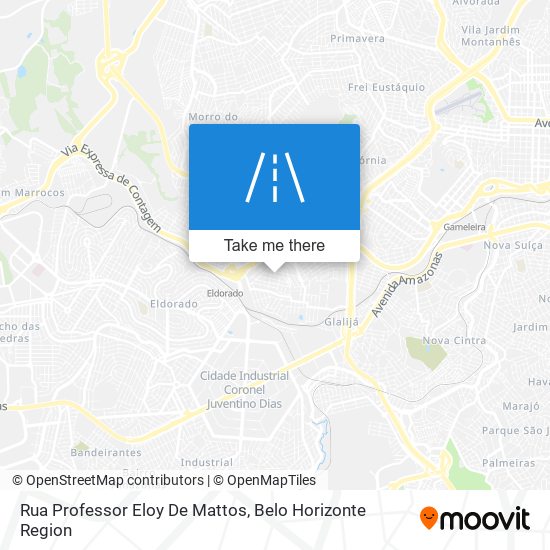 Mapa Rua Professor Eloy De Mattos
