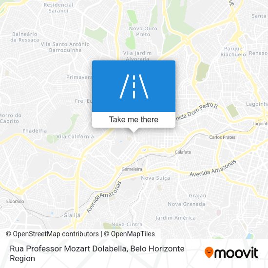 Rua Professor Mozart Dolabella map