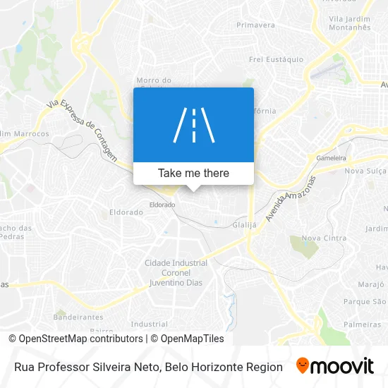 Rua Professor Silveira Neto map