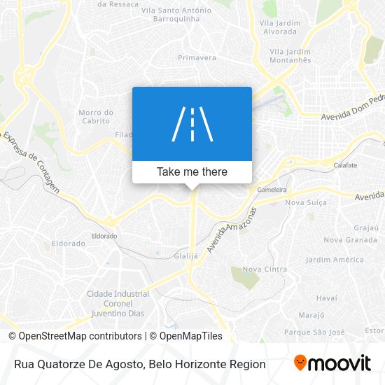 Rua Quatorze De Agosto map