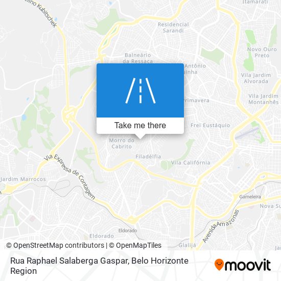 Mapa Rua Raphael Salaberga Gaspar