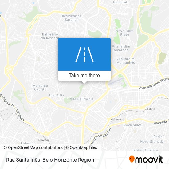 Mapa Rua Santa Inês