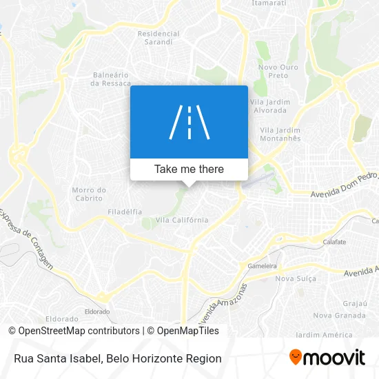 Rua Santa Isabel map