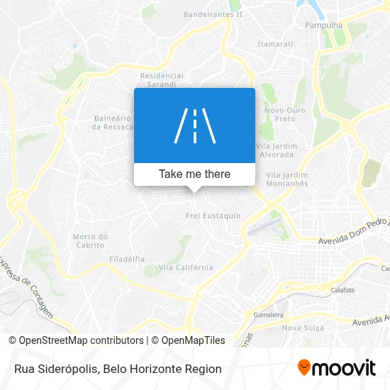 Rua Siderópolis map