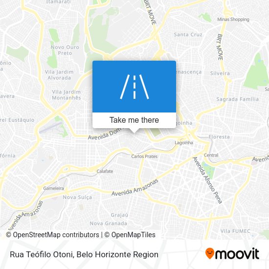 Rua Teófilo Otoni map