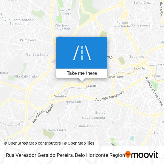 Mapa Rua Vereador Geraldo Pereira