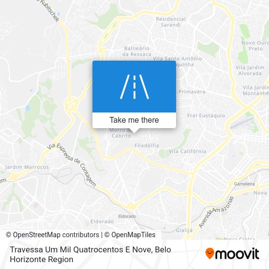 Travessa Um Mil Quatrocentos E Nove map